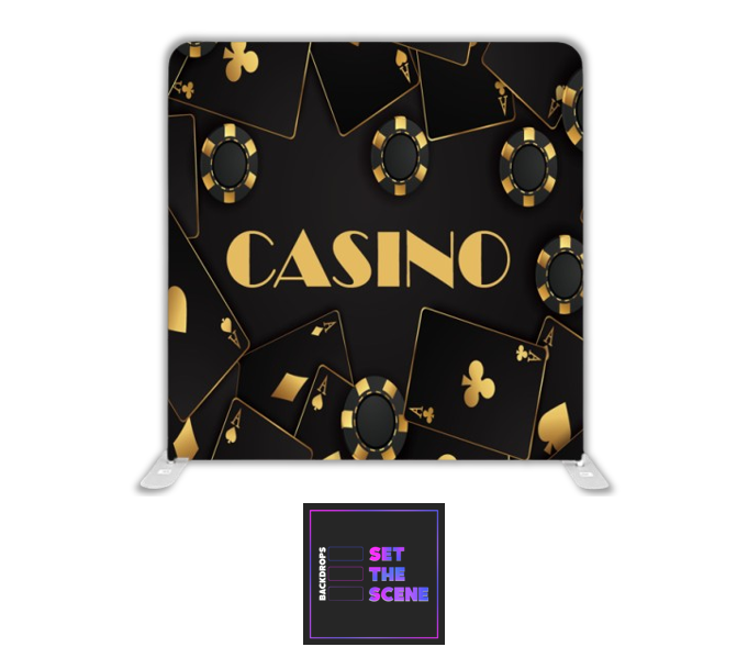 Casino Pillowcase Backdrop Cover
