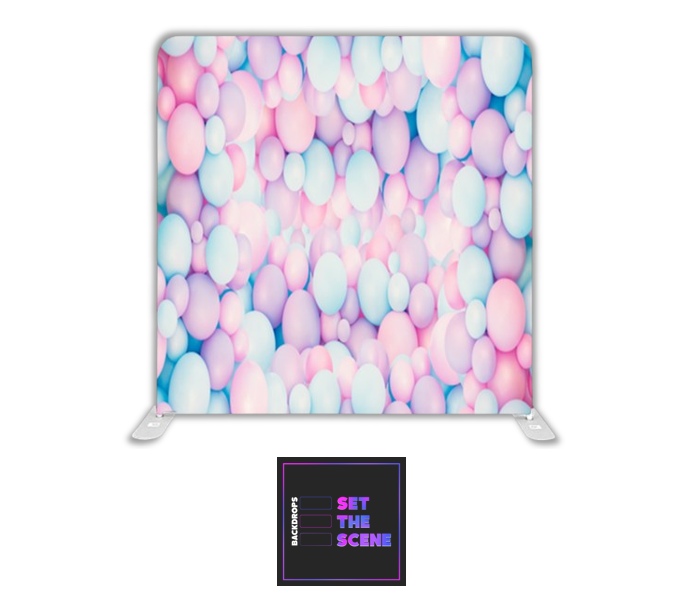 Pastel Balloons Pillowcase Backdrop Cover