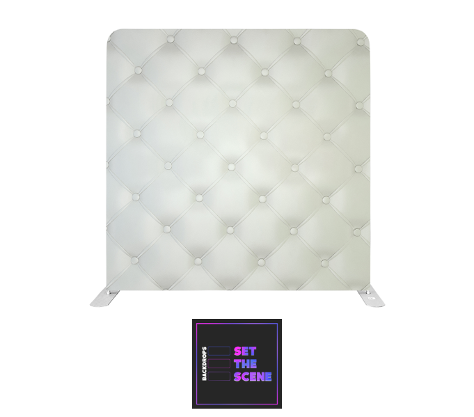 Off White Chesterfield Pillowcase Backdrop Cover