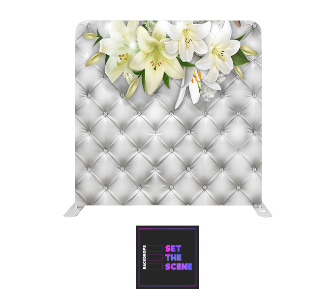 Floral Chesterfield Pillowcase Backdrop Cover