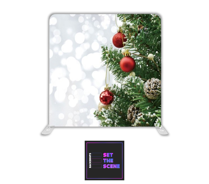 Christmas Tree Bokeh Pillowcase Backdrop Cover