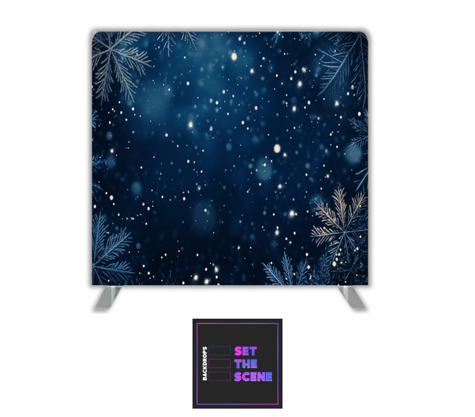 Snowflakes at Midnight Pillowcase Backdrop Cover