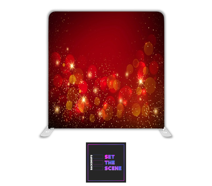Red Sparkle Pillowcase Backdrop Cover
