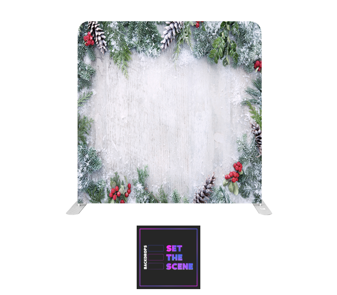 Christmas Garland Pillowcase Backdrop Cover