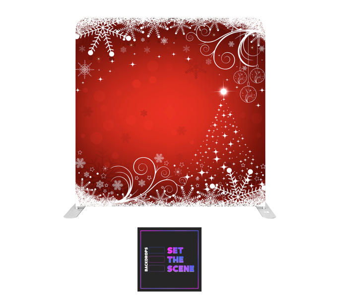 Red Christmas Pillowcase Backdrop Cover