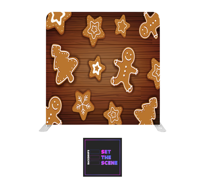Gingerbread Pillowcase Backdrop Cover