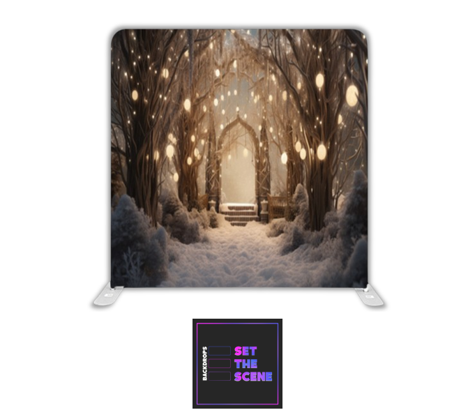 Christmas Walk Pillowcase Backdrop Cover