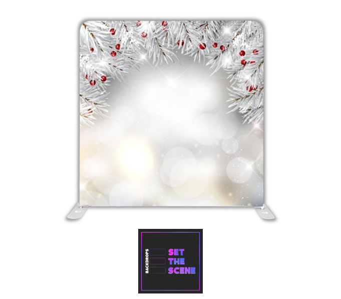 White Garland Pillowcase Backdrop Cover