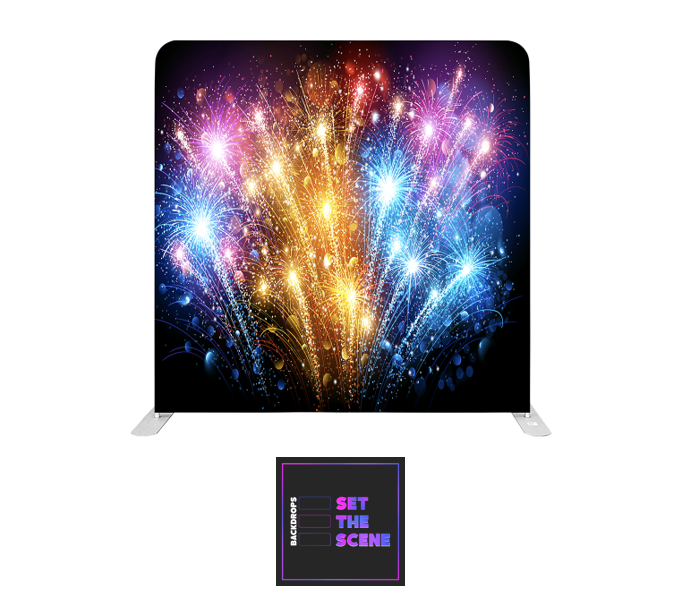 Fireworks Pillowcase Backdrop Cover