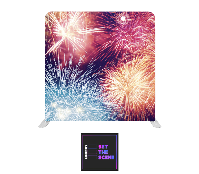 Fireworks Explosion Pillowcase Backdrop Cover