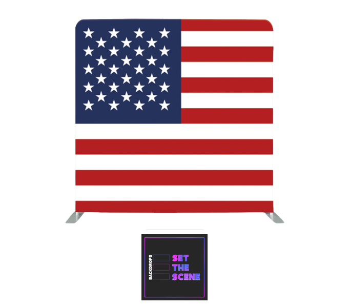 USA Flag Pillowcase Backdrop Cover
