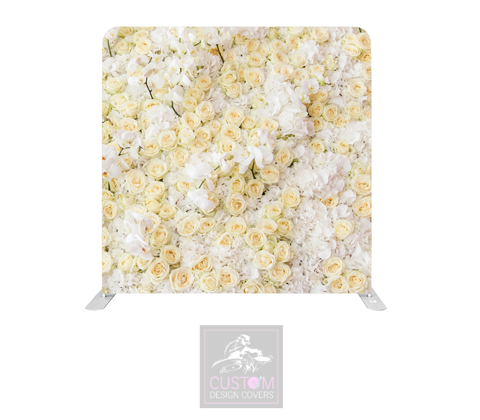 Yellow Floral Effect Pillowcase Backdrop Cover