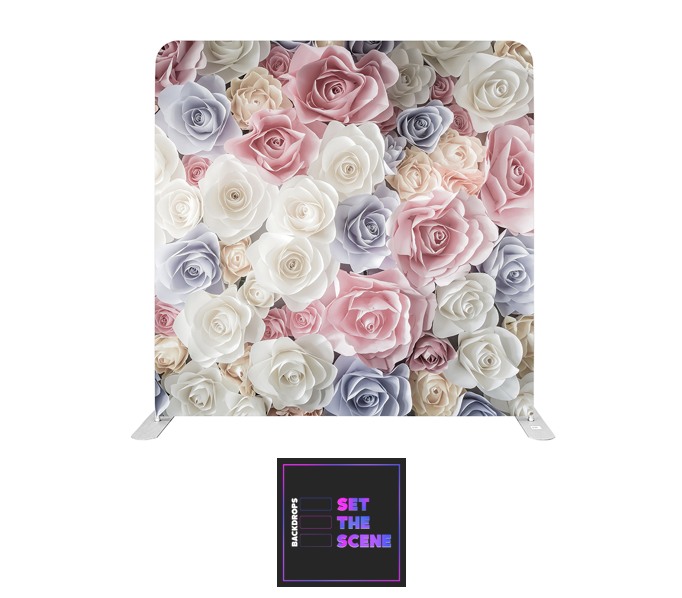 Flower Wall Effect Pillowcase Backdrop Cover