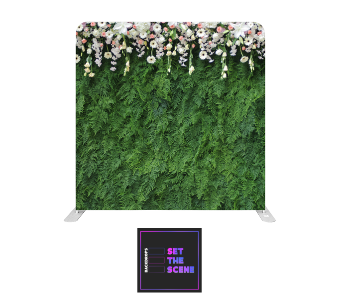Floral Wedding Pillowcase Backdrop Cover