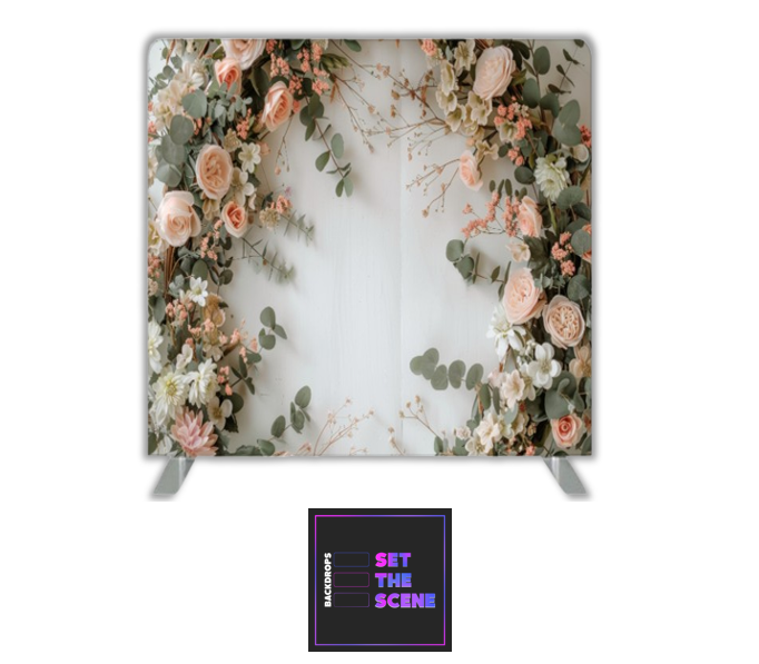 Floral Arch Pillowcase Backdrop Cover