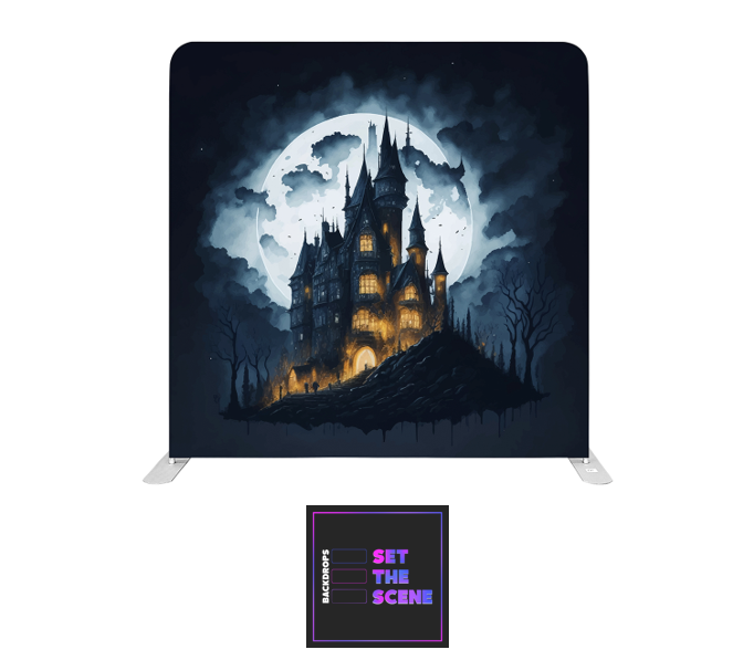 The Haunted House Pillowcase Backdrop Cover