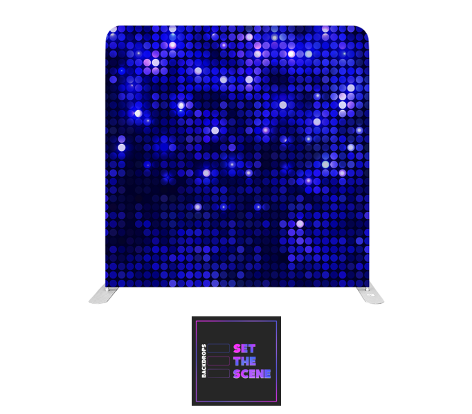 Blue Mosaic Effect Pillowcase Backdrop Cover