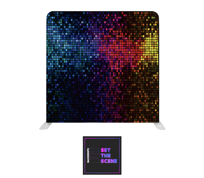 Multi Mirror Wall Effect Pillowcase Backdrop Cover