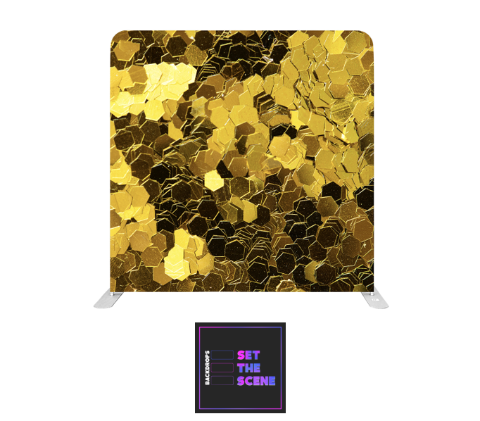 Chunky Gold Glitter Pillowcase Backdrop Cover