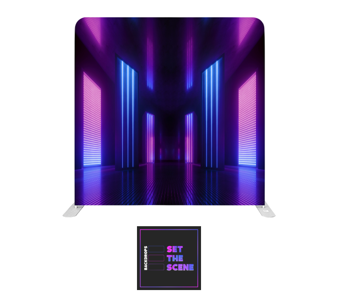 Neon Night Pillowcase Backdrop Cover