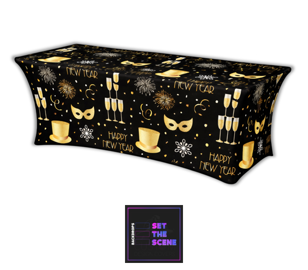 New Years Eve Lycra Table Cover