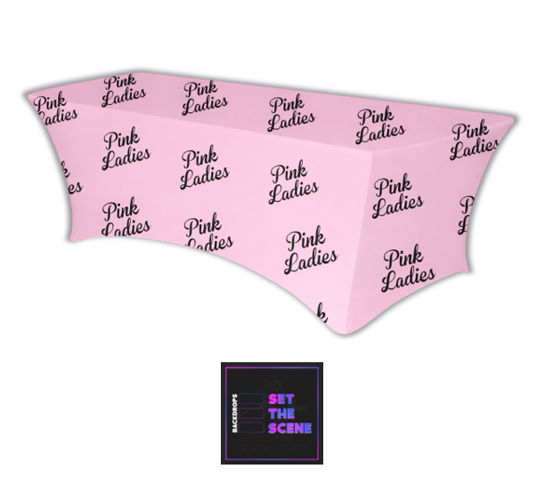 Pink Ladies Lycra Table Cover