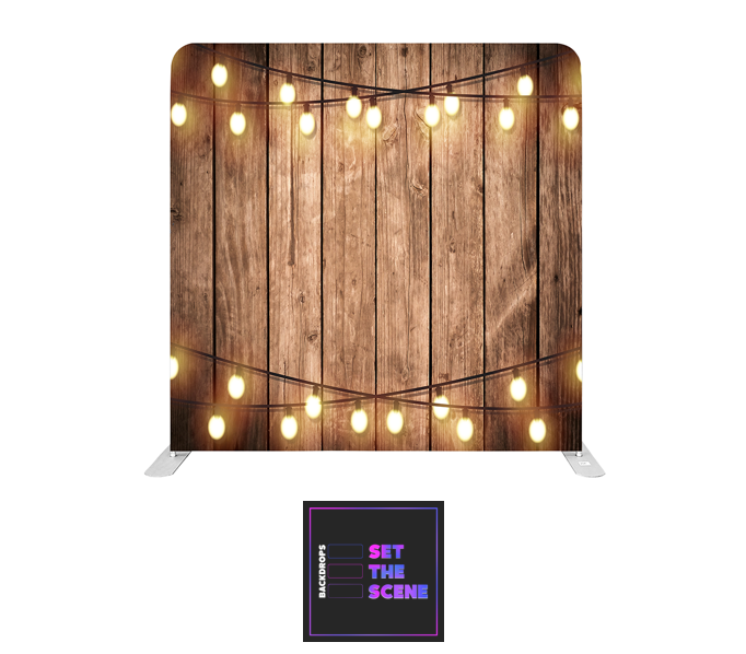 Warm White on Rustic Effect Pillowcase Backdrop Cover