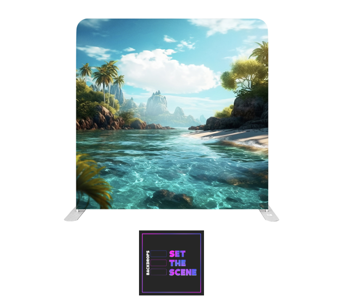 Blue Waters Pillowcase Backdrop Cover