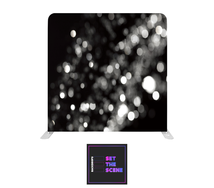 Black Bokeh Pillowcase Backdrop Cover
