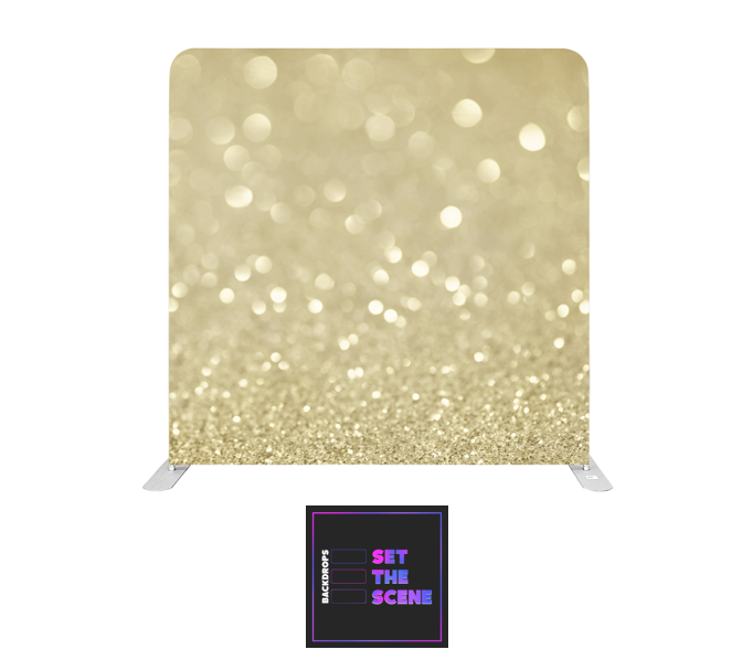 Golden Bokeh Pillowcase Backdrop Cover