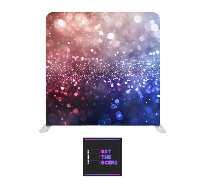 Pink Purple Bokeh Pillowcase Backdrop Cover