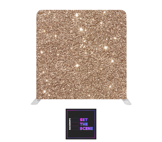 Champagne Sparkle Pillowcase Backdrop Cover