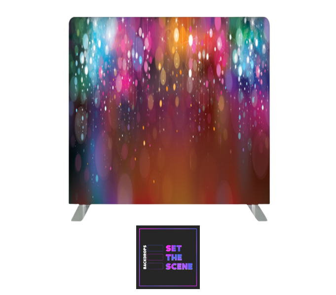 Colourful Bokeh Pillowcase Backdrop Cover