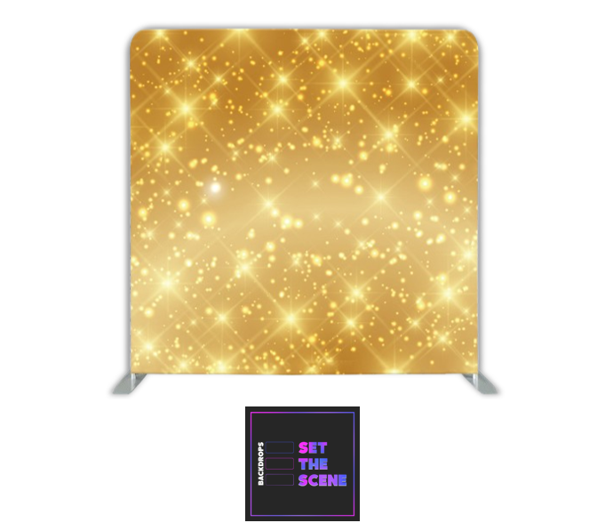 Golden Sparkle Pillowcase Backdrop Cover