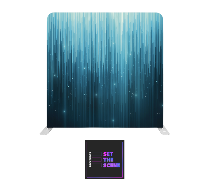 Blue Rain Pillowcase Backdrop Cover