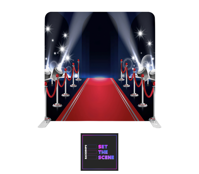 Red Carpet Pillowcase Backdrop Cover