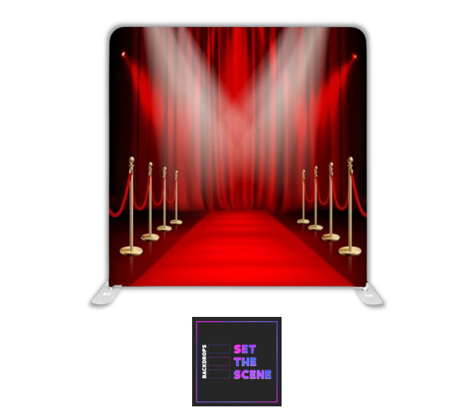 Red Carpet Red Curtain Pillowcase Backdrop Cover