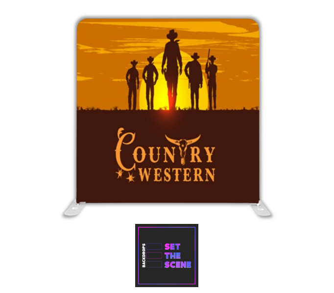 Country Western Pillowcase Backdrop Cover