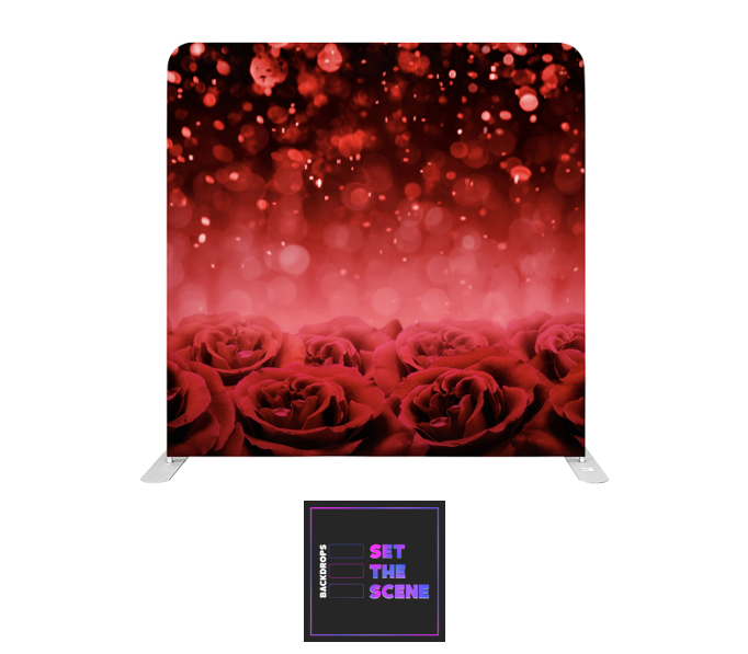 Rose Bed Pillowcase Backdrop Cover