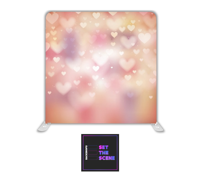 Hearts Pillowcase Backdrop Cover