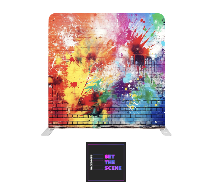 Abstract Brick Wall Effect Pillowcase Backdrop Cover