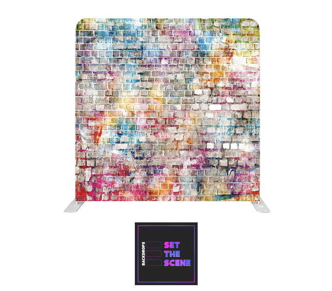 Graffiti Wall Effect Pillowcase Backdrop Cover
