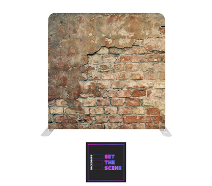 Old Brick Wall Effect Pillowcase Backdrop Cover