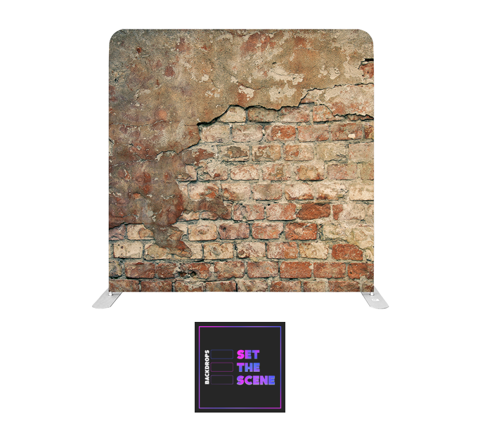 Old Brick Wall Effect Pillowcase Backdrop Cover
