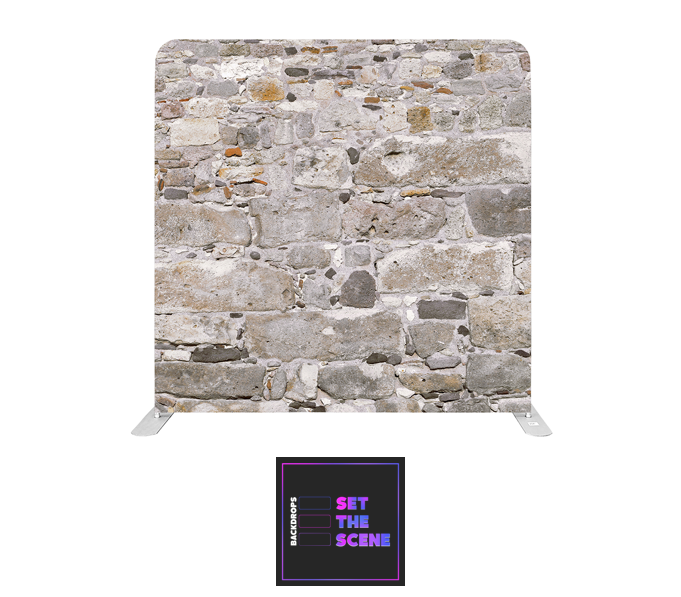 Stone Wall Effect Pillowcase Backdrop Cover