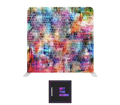 Graffiti Wall Effect Pillowcase Backdrop Cover