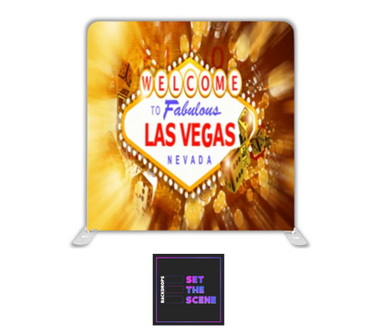 Golden Las Vegas Pillowcase Backdrop Cover