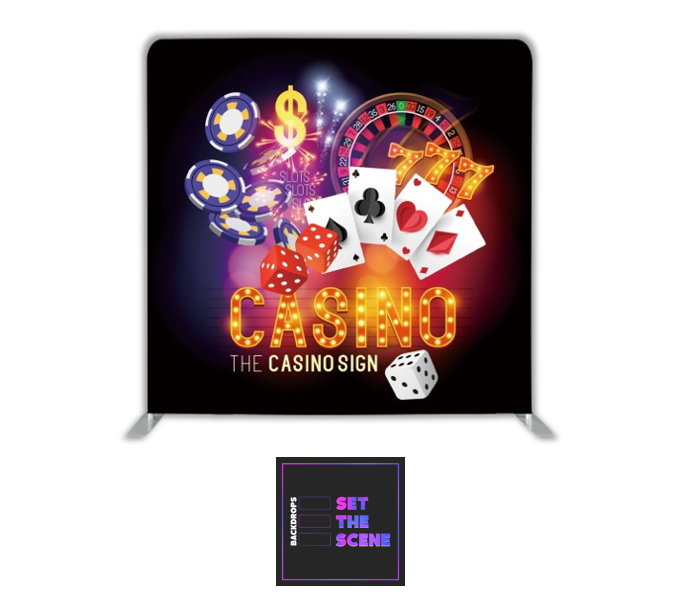 Casino Pillowcase Backdrop Cover