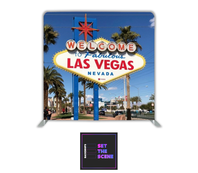 Las Vegas Pillowcase Backdrop Cover