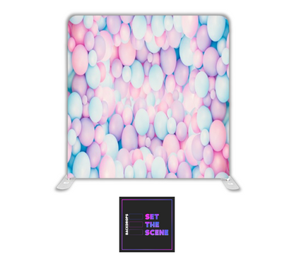 Pastel Balloons Pillowcase Backdrop Cover